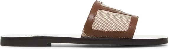 Valentino Garavani Viva Superstar Leren Sandalen Brown Heren - Foto 2