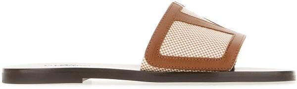 Valentino Garavani Viva Superstar Leren Sandalen Brown Heren
