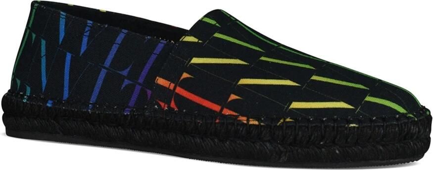 Valentino Garavani Multicolor Vlnt Slip-On Espadrillas Black - Foto 3