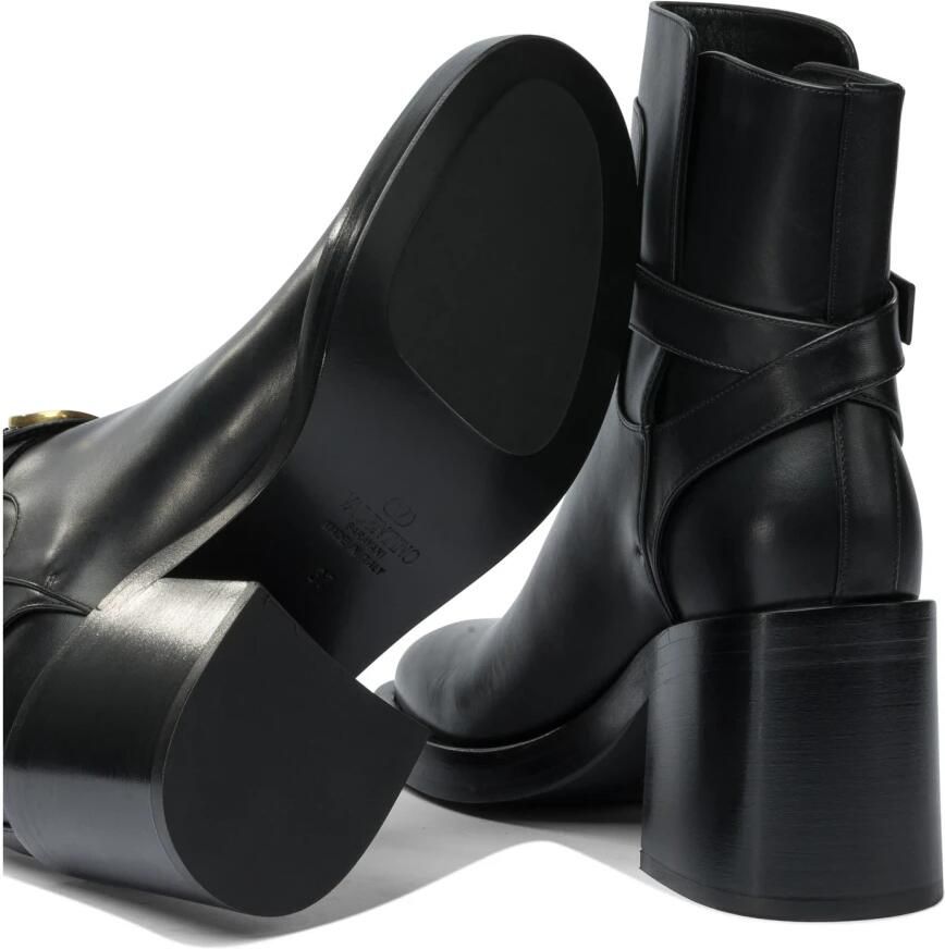 Valentino Garavani VLogo Enkellaarzen met messingafwerking - Foto 2