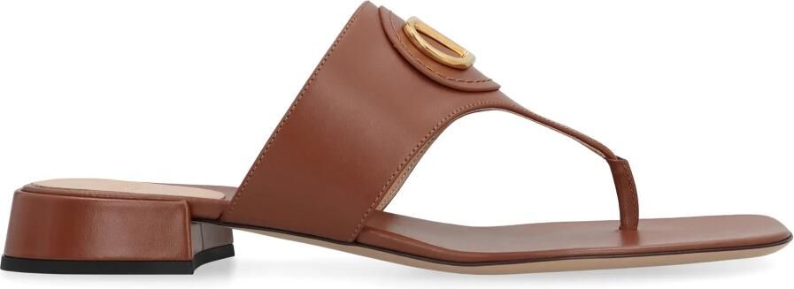 Valentino Garavani VLogo Signature leren slippers - Foto 2