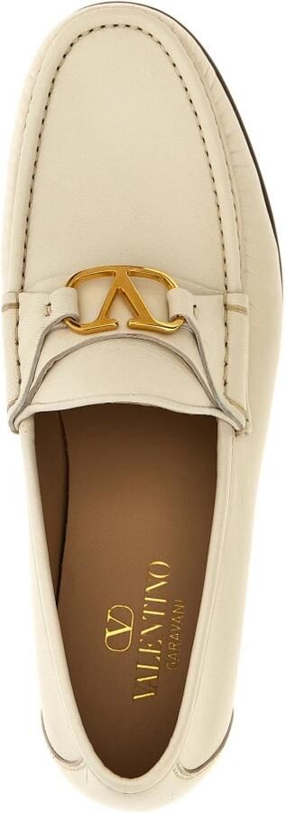 Valentino Garavani VLogo Leren Loafers met Blokhak White Heren - Foto 2