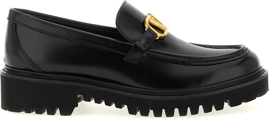 Valentino Garavani 'Vlogo Signature' Loafers in zwart