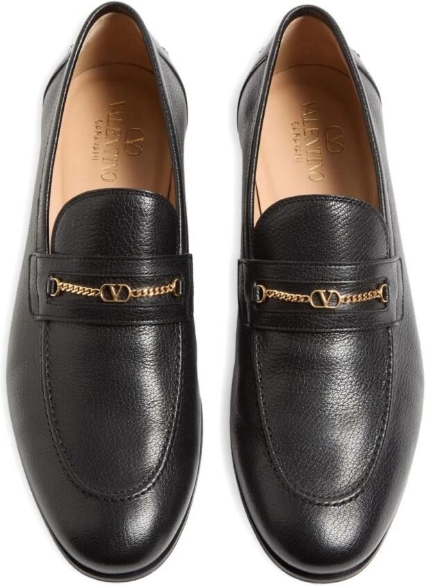 Valentino Garavani Zwarte Slip-On Platte Schoenen Ronde Neus - Foto 6