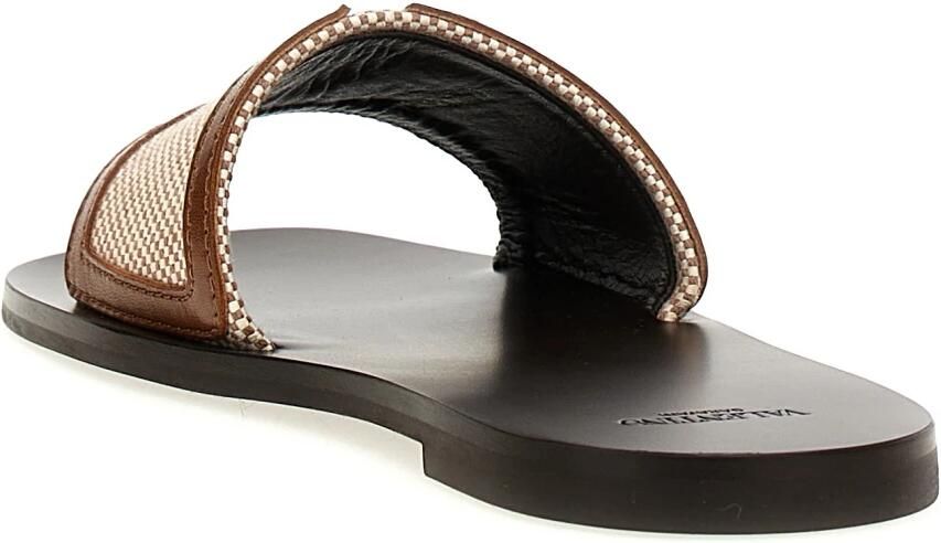 Valentino Superstar Square Toeline Slides Brown Dames - Foto 2