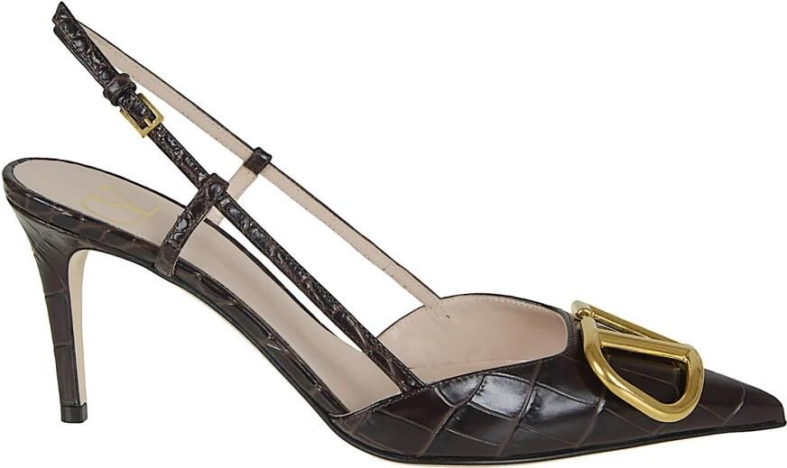 Valentino Garavani VLogo Signature Slingback pump van kalfsleer 80 mm