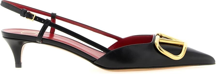 Valentino Garavani Vlogo Signature Slingback Pump van kalfsleer