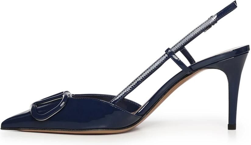 Valentino Garavani VLogo Signature Slingback Pump van lakleer 80mm