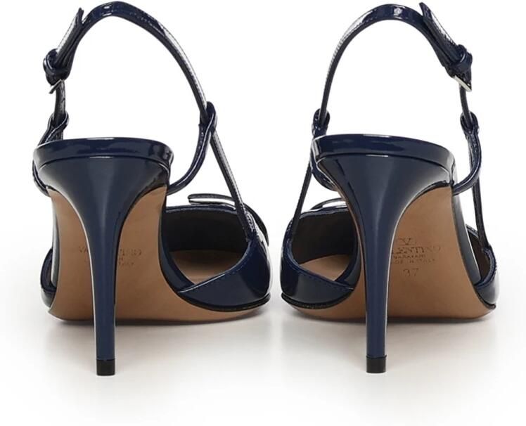 Valentino Garavani VLogo Signature Slingback Pump van lakleer 80mm - Foto 2