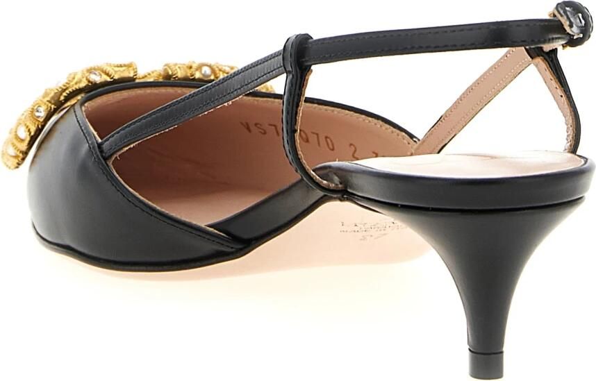 Valentino Garavani Hoge hakken Vlogo Signature Slingback in beige - Foto 3