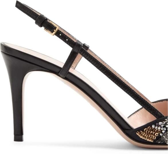 Valentino Garavani VLogo Signature Slingback Pumps met Borduurwerk 80mm - Foto 6