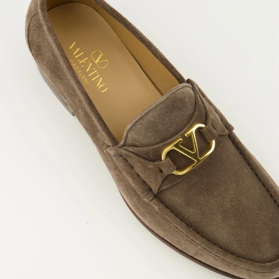 Valentino Garavani Vlogo Signature Suede Loafer - Foto 2