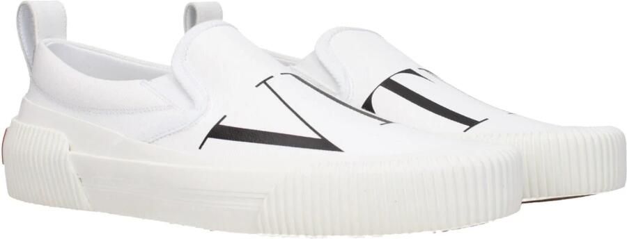 Valentino Garavani Witte Slip-On Loafers met Logo's - Foto 4
