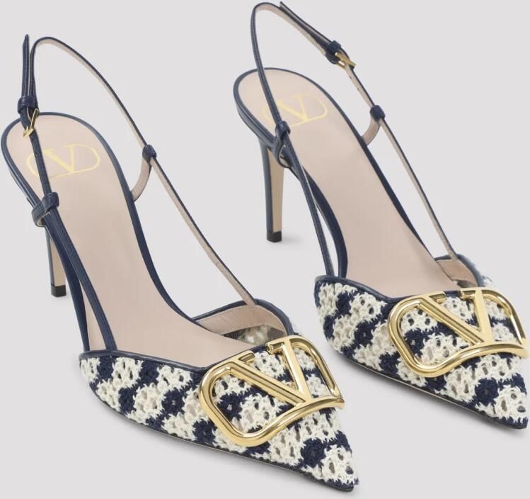 Valentino Garavani Worker Cotton Sling Back - Foto 3