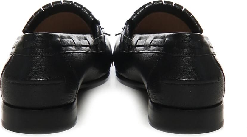 Valentino Garavani Zwarte Franje Platte Schoenen Italië - Foto 3