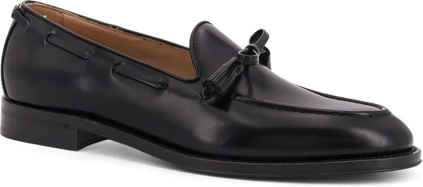 Valentino Garavani Zwarte Loafer Schoenen met Kwast Detail