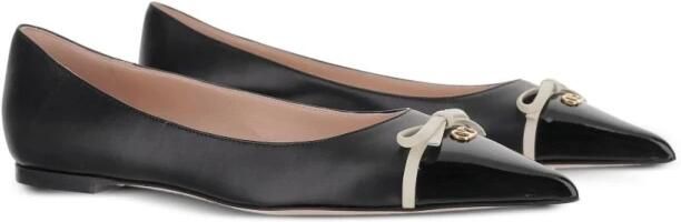 Valentino Garavani Zwarte VLogo Signature Platte Schoenen