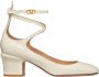Valentino Garavani Verstelbare Band Leren Pumps Licht Ivoor - Thumbnail 1