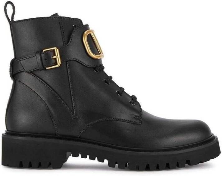 Valentino Garavani VLogo Signature Combat Boots Zwart Dames