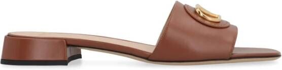 Valentino Garavani VLogo Signature leren slippers