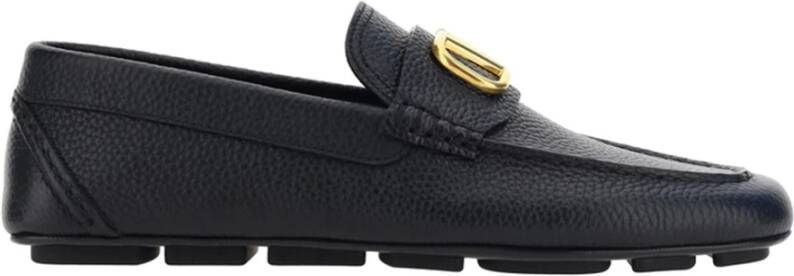 Valentino Garavani Stijlvolle Loafers voor Trendy Fashionistas Black Heren