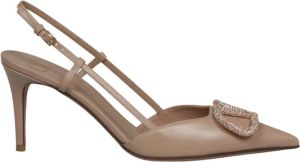 Valentino Garavani VLogo Signature Slingback Pumps Bruin Dames