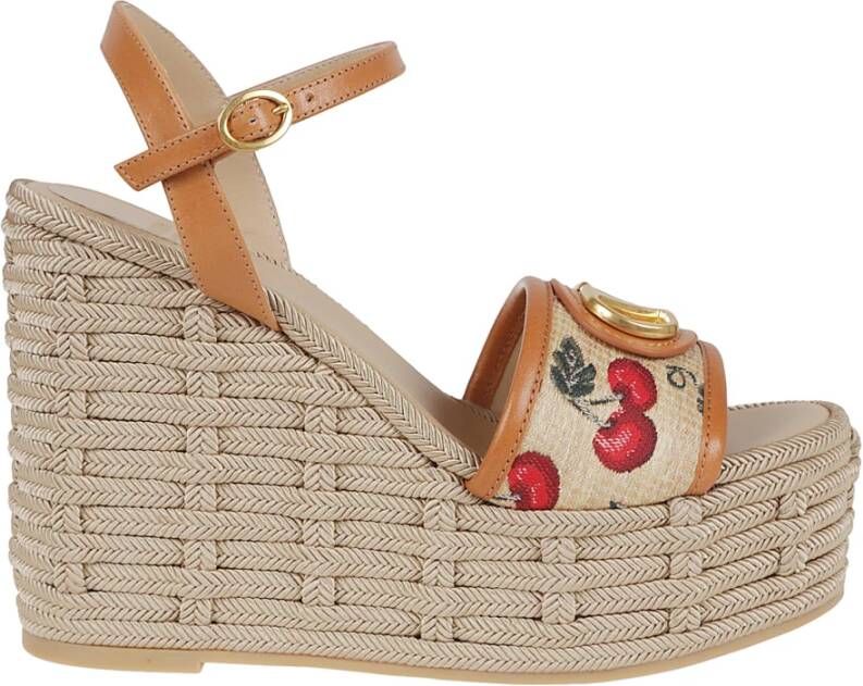 Valentino Garavani Vlogo Signature Wedge Espadrilles