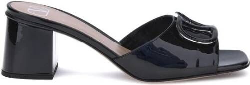 Valentino Garavani Iconische VLogo Patent Leren Slide Sandalen