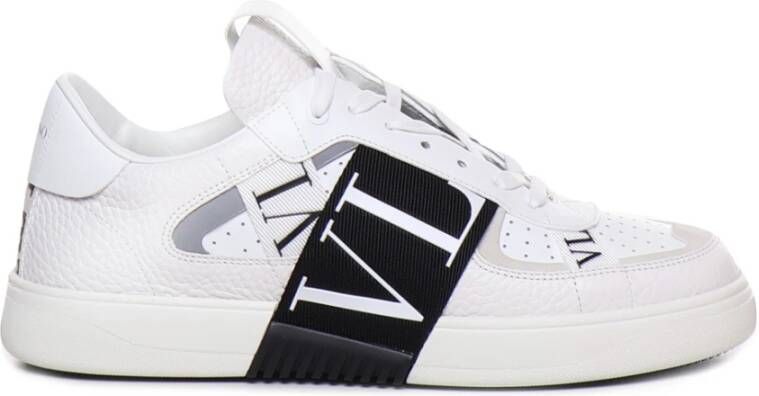 Valentino Garavani Wit Zwart Lint Sneakers