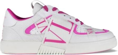 Valentino Garavani Witte en Roze Vl7N Sneakers White Heren