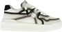 Valentino Garavani Witte & Zwarte One Stud Sneakers - Thumbnail 1