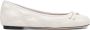 Valentino Garavani Witte Gewatteerde Ballerina Flats - Thumbnail 1