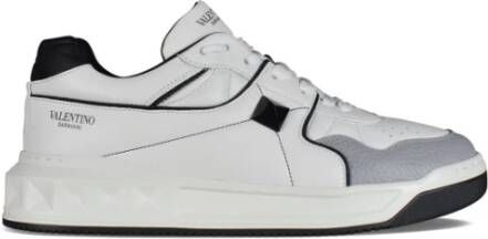 Valentino Garavani Witte Leren One Stud Sneakers