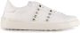Valentino Garavani Witte leren sneakers met studs - Thumbnail 1