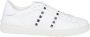 Valentino Garavani Witte Leren Sneakers Rockstud Stijl - Thumbnail 1