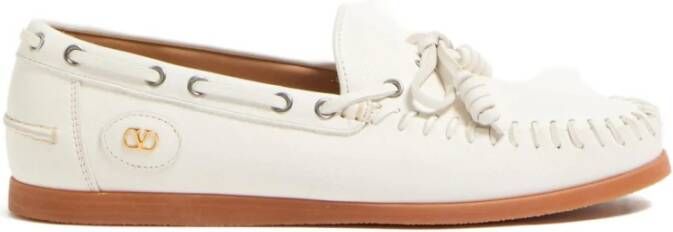 Valentino Garavani Witte Loafer Schoenen voor Mannen