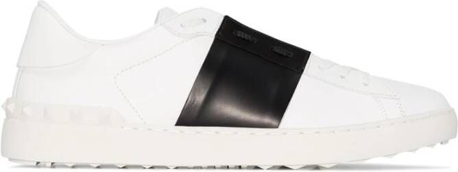 Valentino Garavani Witte open sneakers met Rockstud-decoratie