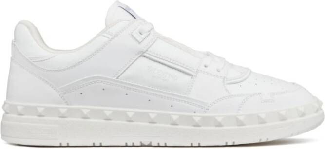 Valentino Garavani Witte Rockstud Sneakers White Heren