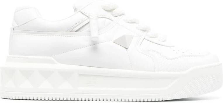 Valentino Garavani Witte Romeinse Stud Sneakers White Heren