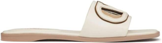 Valentino Garavani Witte VLogo Signature Sandalen White Dames