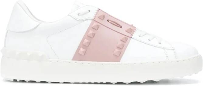 Valentino Garavani Witte Water Roze Sneaker 834