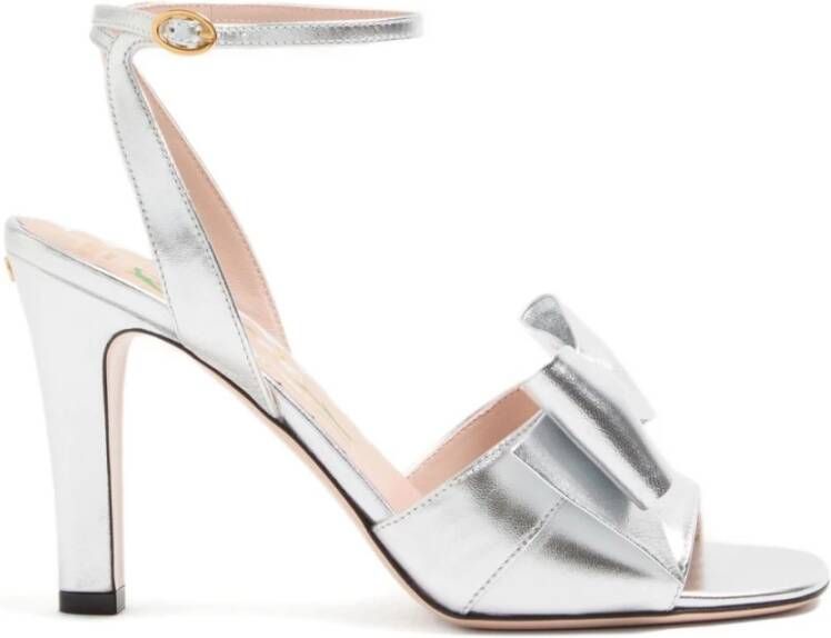 Valentino Garavani Zilveren Boog Sandalen voor Vrouwen