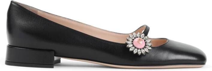 Valentino Garavani Zwarte ballerina's voor dames Elegante stijl