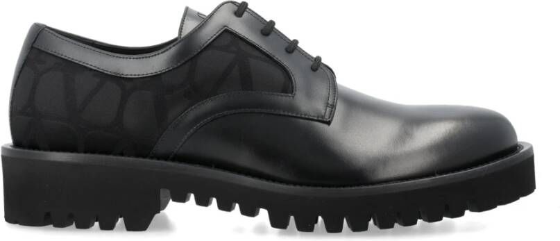 Valentino Garavani Closed Derby Toile Loafers