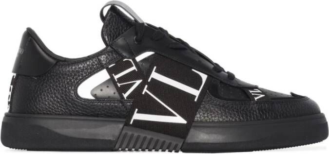 Valentino Garavani Zwarte High Top Sneakers Logo Print