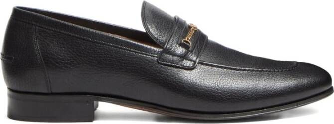 Valentino Garavani Zwarte Slip-On Platte Schoenen Ronde Neus