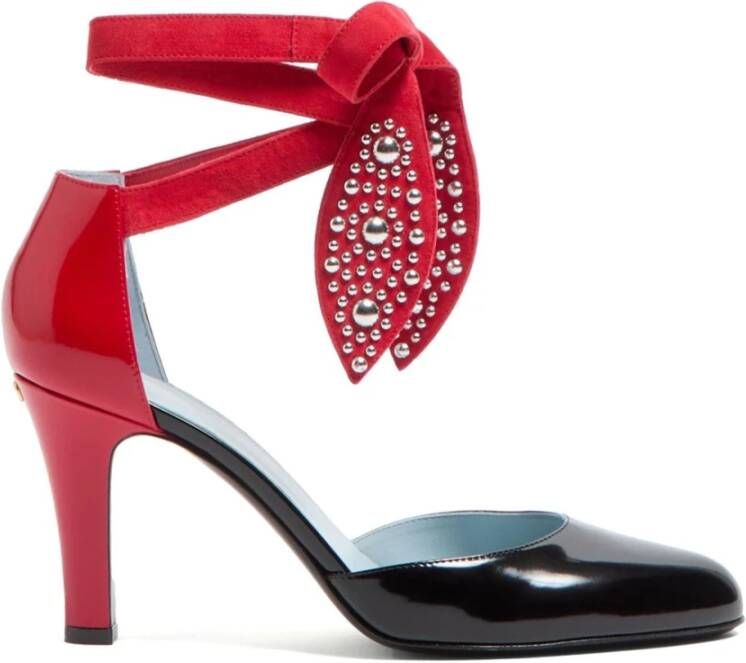 Valentino Garavani Sandalen Foliefoliage Sandal With Color-Block Design And Be in zwart - Foto 1