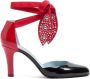Valentino Garavani Sandalen Foliefoliage Sandal With Color-Block Design And Be in zwart - Thumbnail 1