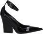 Valentino Garavani Zwarte leren platformpumps met draaislot - Thumbnail 2