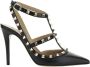 Valentino Garavani Zwarte Leren Pumps met Puntige Neus Black Dames - Thumbnail 4